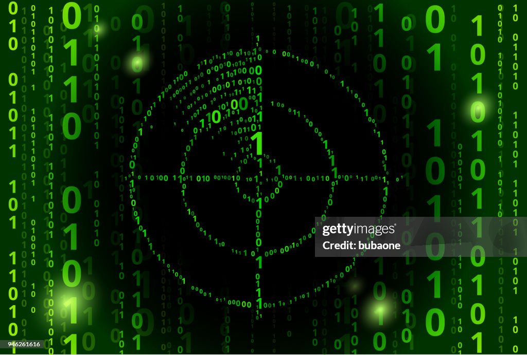 Radar Screen Binary Code Vector Pattern Background High-Res Vector ...