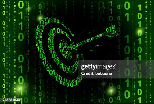 Hitting Target Binary Code Vector Pattern Background Hitting Target Binary Code Vector Pattern Background
