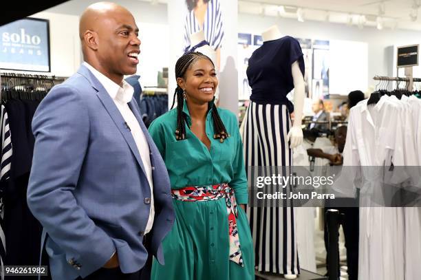 Kevin Frazier joins Gabrielle Union to Launch New Collection at New York & Company on April 14, 2018 in Hialeah, Florida.