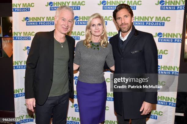 John McEnroe, Jennifer Joyce and Henrik Lundqvist attend Stand Up For A Cause Johnny Mac Tennis Project Comedy Night at Carolines On Broadway on...