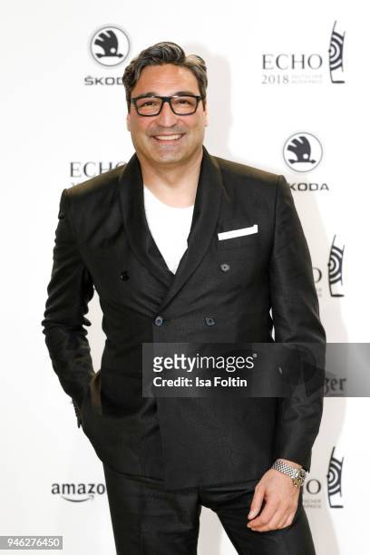 Mousse T. Arrives for the Echo Award at Messe Berlin on April 12, 2018 in Berlin, Germany.