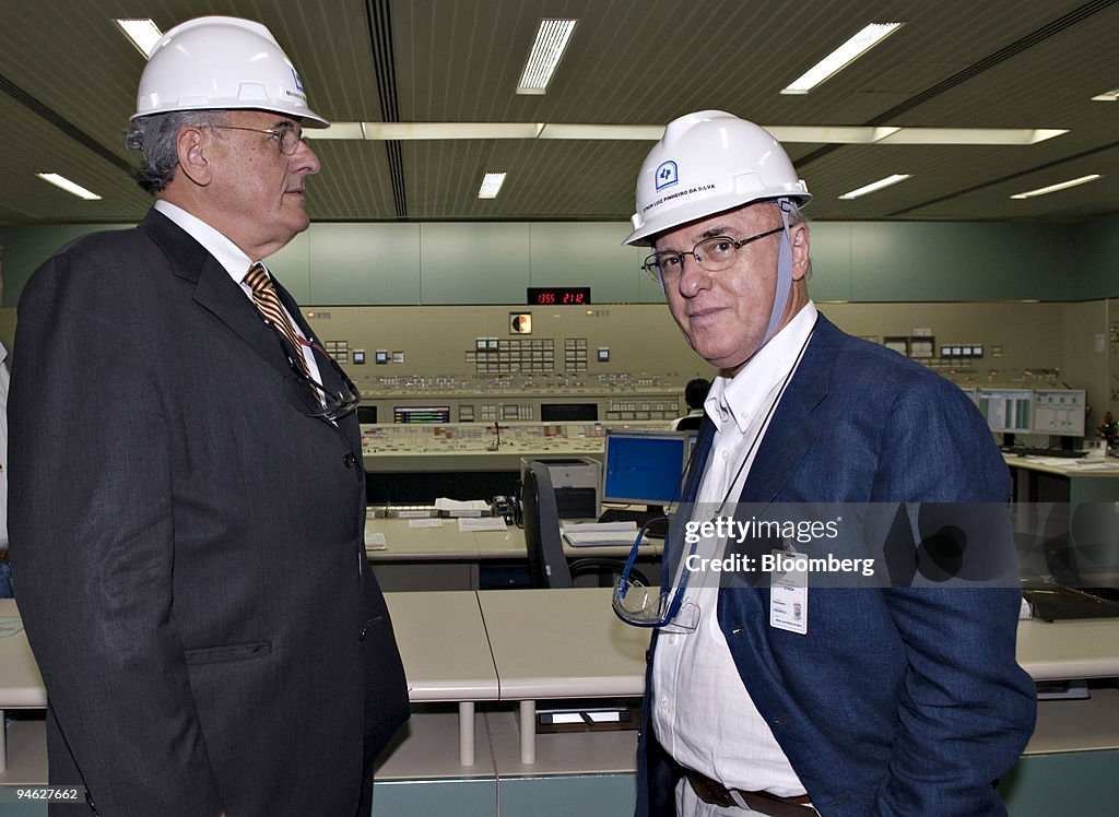 Nelson Jobim, Brazil's minister of defense, left, and Othon