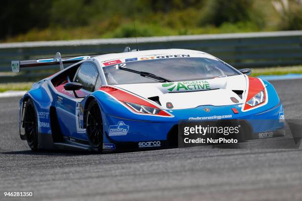 Lamborghini Huracan GT3 of Ombra Racing driven by Fernando Rees and Damiano Fioravanti during free practice of International GT Open, at the Circuit...