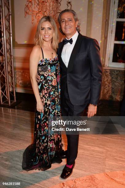Nicki Shields and Carlos Souza attend the ABB FIA Formula E Gala Dinner hosted by Bulgari at Villa Miani on April 14, 2018 in Rome, Italy.