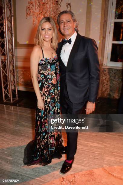 Nicki Shields and Carlos Souza attend the ABB FIA Formula E Gala Dinner hosted by Bulgari at Villa Miani on April 14, 2018 in Rome, Italy.