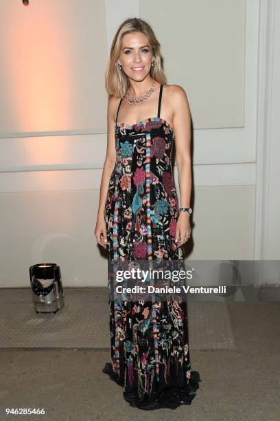 Nicki Shields attends FIA Formula E Gala Dinner at Villa Miani on April 14, 2018 in Rome, Italy.