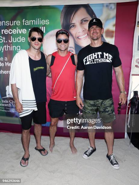 Steven McQueen, Colin Egglesfield and Steve Howey attends St. Jude Children's Research Hospital Patient's Family Participates In The 2018 South Beach...