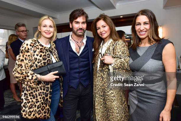 Kelly Rutherford, Michael Atmore, Gamze Ates and Shamin Abas attend Fortuna Presents the Collection of Bo Legendre at The Surrey Hotel on April 12,...