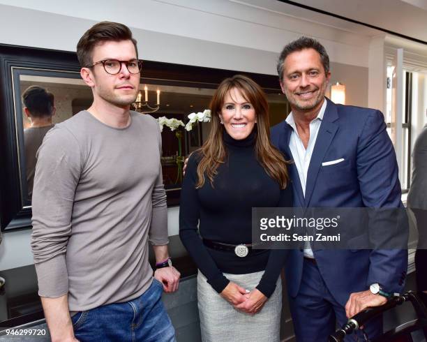 Busas Kochen, Karen Stefani and Michael Miarecki attend Fortuna Presents the Collection of Bo Legendre at The Surrey Hotel on April 12, 2018 in New...