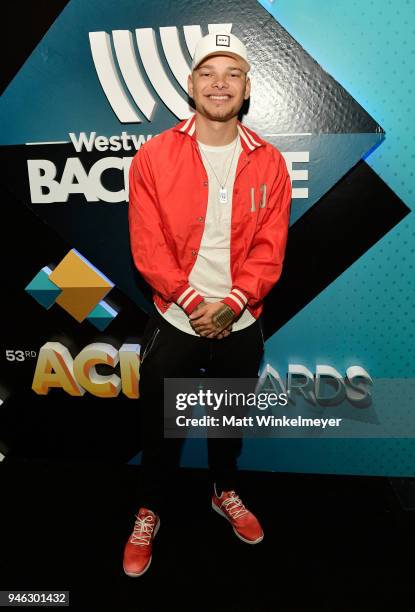 Kane Brown attends the 53rd Academy of Country Music Awards Cumulus/Westwood One Radio Remotes at MGM Grand Garden Arena on April 14, 2018 in Las...