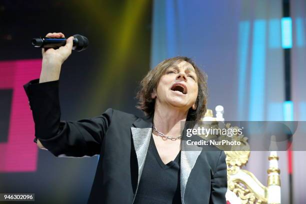 Gianna Nannini performs live with &quot;Fenomenale Tour&quot; on 14 Aprile, 2018 at PalaAlpitour in Turin, Italy.