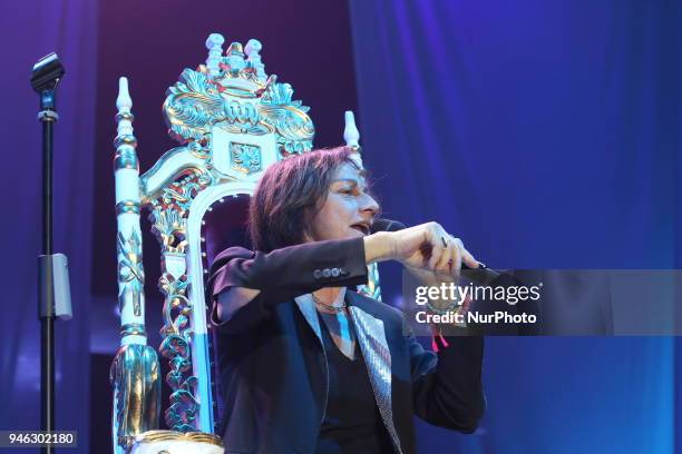 Gianna Nannini performs live with &quot;Fenomenale Tour&quot; on 14 Aprile, 2018 at PalaAlpitour in Turin, Italy.