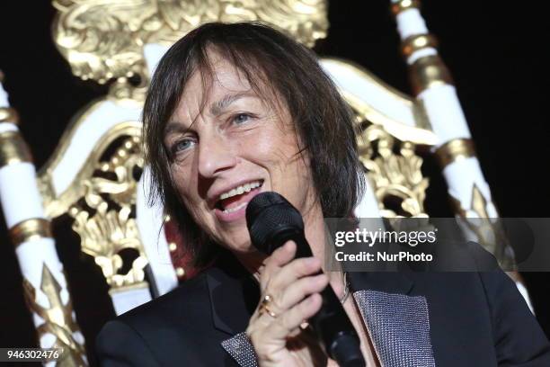 Gianna Nannini performs live with &quot;Fenomenale Tour&quot; on 14 Aprile, 2018 at PalaAlpitour in Turin, Italy.