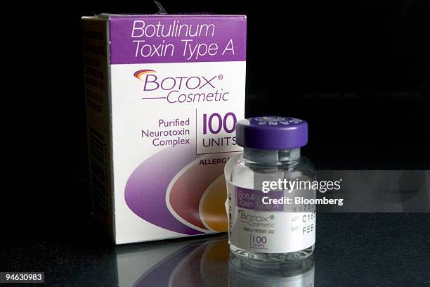 Allergan Inc.?s Botox is arranged at the Massachusetts General Hospital in Boston, Massachusetts, Thursday, December 21, 2006. The key ingredient in...