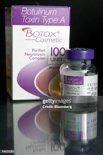 Allergan Inc.?s Botox is arranged at the Massachusetts General Hospital in Boston, Massachusetts, Thursday, December 21, 2006. The key ingredient in...