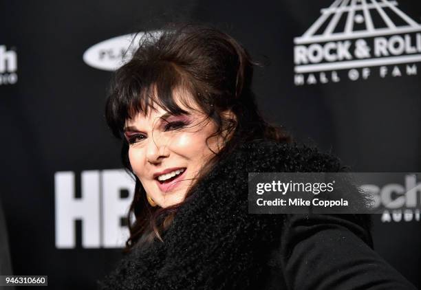 Recording artist Ann Wilson attends the 33rd Annual Rock & Roll Hall of Fame Induction Ceremony at Public Auditorium on April 14, 2018 in Cleveland,...