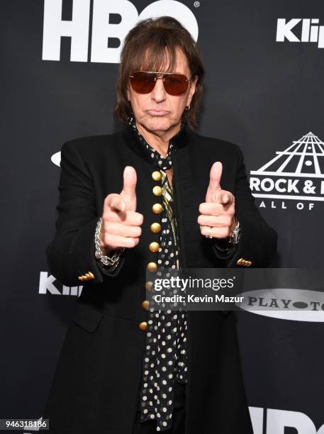 Inductee Richie Sambora of Bon Jovi attends the 33rd Annual Rock & Roll Hall of Fame Induction Ceremony at Public Auditorium on April 14, 2018 in...