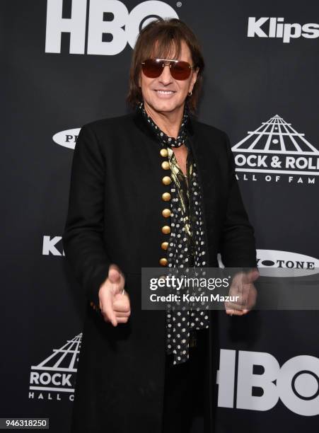 Inductee Richie Sambora of Bon Jovi attends the 33rd Annual Rock & Roll Hall of Fame Induction Ceremony at Public Auditorium on April 14, 2018 in...