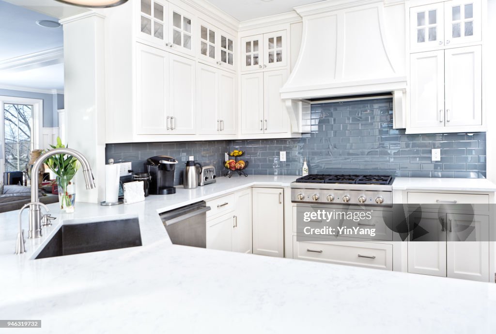 Modern Kitchen Design With Stainless Appliance High-Res Stock Photo ...