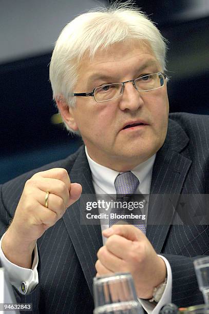 Frank-Walter Steinmeier, the German foreign minister outlines the German program for its six month Presidency of the European Community, beginning...