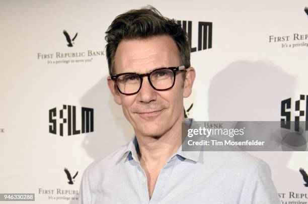 Director Michael Hazanavicius attends the screening of "Godard Mon Amour" during the 2018 San Francisco Film Festival at the Victoria Theatre on...