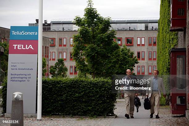 The exterior of the TeliaSonera Farsa plant is seen in a suburb of Stockholm, Sweden, on Tuesday, June, 12 2007. TeliaSonera AB ousted Chief...