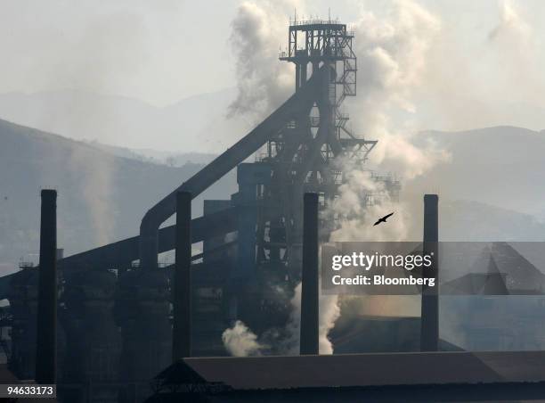 The Presidente Vargas plant of the Companhia Siderurgica Nacional, CSN, steel factory in Volta Redonda, Rio de Janeiro, Brazil, on Aug. 25, 2007.