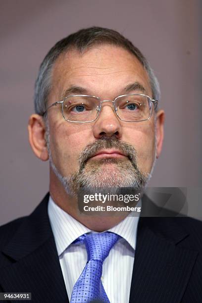 Bank of England Chief Economist Charles Bean listens during a news conference in London, U.K., Wednesday, August 9, 2006. The Bank of England raised...