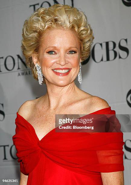 Actress Christine Ebersol, of the Broadway show "Grey Gardens," arrives for the 61st Annual American Theatre Wing's Tony Awards at Radio City Music...