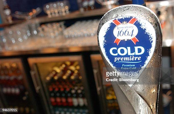 Beer tap for Scottish & Newcastle's Kronenbourg 1664 product, is seen on display in London, U.K., Monday, August 7, 2006. Scottish & Newcastle Plc,...