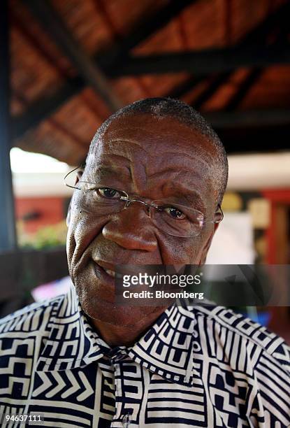Lesotho former Communications Minister Thomas Thabane, and main opposition leader of the ABC party, All Basotho Convention, poses in Maseru, Lesotho...