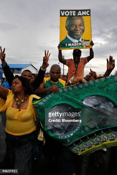 Supporters of the two main candidates for the presidency of the ruling African National Congress, President Thabo Mbeki and Deputy President Jacob...