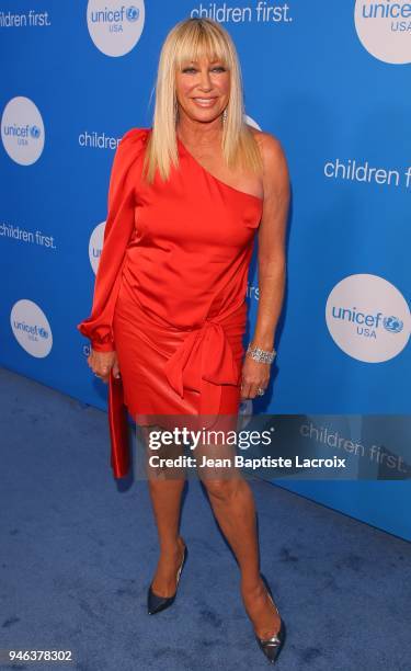 Suzanne Somers attends the 7th Biennial UNICEF Ball at the Beverly Wilshire Four Seasons Hotel on April 14, 2018 in Beverly Hills, California.