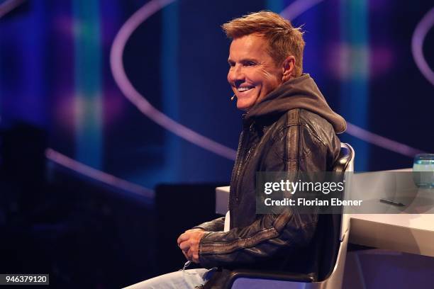 Dieter Bohlen during the first event show of the tv competition 'Deutschland sucht den Superstar' at Coloneum on April 14, 2018 in Cologne, Germany....