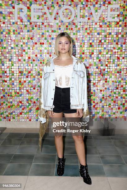 Olivia Holt attends #REVOLVEfestival Day 1 on April 14, 2018 in La Quinta, California.