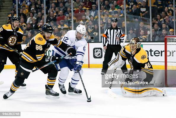 NHL: APR 14 Stanley Cup Playoffs First Round Game 2 - Maple Leafs at Bruins NHL: APR 14 Stanley Cup Playoffs First Round Game 2 - Maple Leafs at Bruins
