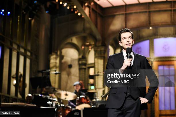 Episode 1743 "John Mulaney" -- Pictured: John Mulaney during the Opening Monologue in Studio 8H on Saturday, April 14, 2018 --