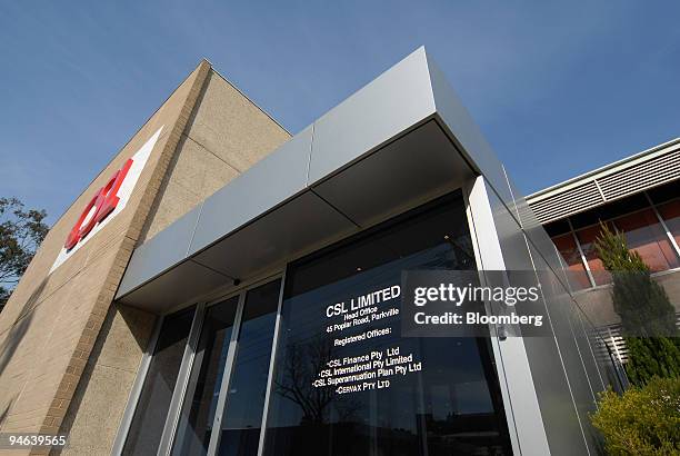 The headquarters of CSL Ltd. Stand in Parkville, Melbourne, Australia, on Wednesday, Aug. 22, 2007. CSL Ltd., the world's second-largest maker of...