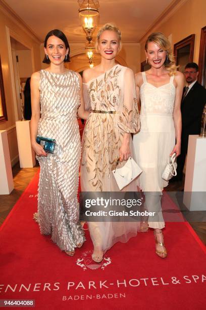 Eva Padberg, Franziska Knuppe, Princess Lilly zu Sayn-Wittgenstein-Berleburgduring the Gala Spa Awards at Brenners Park-Hotel & Spa on April 14, 2018...