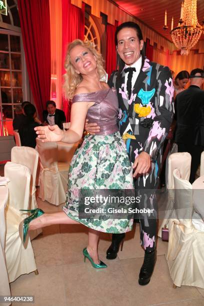 Barbara Schoeneberger, Jorge Gonzalez during the Gala Spa Awards at Brenners Park-Hotel & Spa on April 14, 2018 in Baden-Baden, Germany.