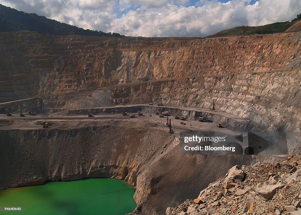 Clouds hang over the PT Newmont Nusa Tenggara copper and gol