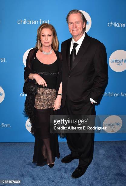 Kathy Hilton and Rick Hilton attend the 7th Biennial UNICEF Ball at the Beverly Wilshire Four Seasons Hotel on April 14, 2018 in Beverly Hills,...