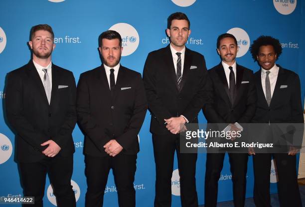 The Broadway Boys attends the 7th Biennial UNICEF Ball at the Beverly Wilshire Four Seasons Hotel on April 14, 2018 in Beverly Hills, California.