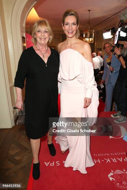 Lisa Martinek and her mother Jutta Wittich during the Gala Spa Awards at Brenners Park-Hotel & Spa on April 14, 2018 in Baden-Baden, Germany.