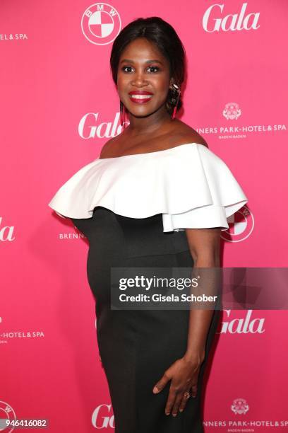 Motsi Mabuse, pregnant, during the Gala Spa Awards at Brenners Park-Hotel & Spa on April 14, 2018 in Baden-Baden, Germany.
