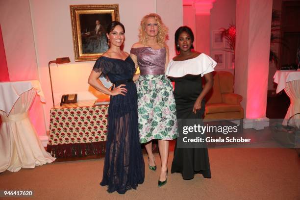 Nazan Eckes, Barbara Schoeneberger, Motsi Mabuse during the Gala Spa Awards at Brenners Park-Hotel & Spa on April 14, 2018 in Baden-Baden, Germany.