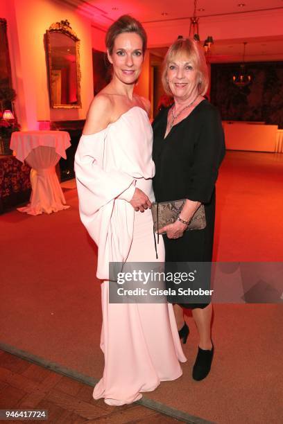 Lisa Martinek and her mother Jutta Wittich during the Gala Spa Awards at Brenners Park-Hotel & Spa on April 14, 2018 in Baden-Baden, Germany.