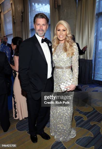 Slade Smiley and Gretchen Rossi attend the Seventh Biennial UNICEF Ball: Los Angeles on April 14, 2018 in Beverly Hills, California.