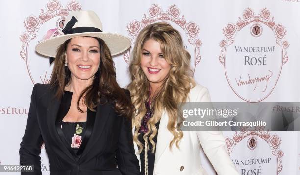 Personality Lisa Vanderpump and daughter Pandora Vanderpump Sabo pose during the bottle signing of Vanderpump Rose at the Fine Wine & Good Spirits...