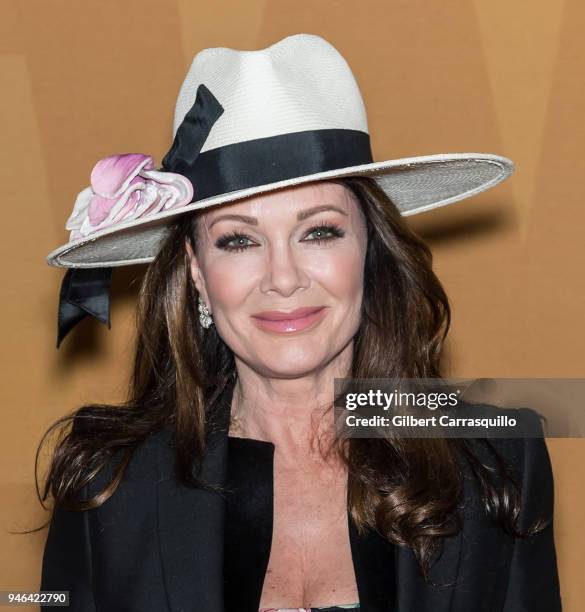 Personality Lisa Vanderpump signs bottles of Vanderpump Rose at the Fine Wine & Good Spirits Premium Collection store on April 14, 2018 in Ardmore,...